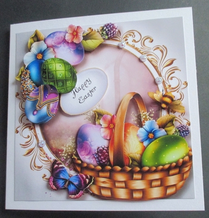 Elegant Easter - Basket Of Eggs by Davina Rundle