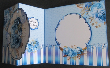 Flower Bouquet Fold Back Card Kit-2 by Davina Rundle