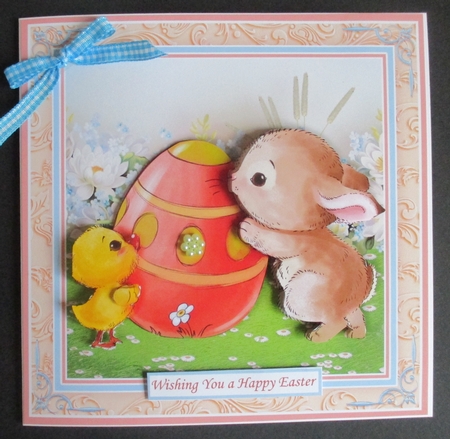 EASTER CUTIES 7.5 Decoupage & Insert Mini Kit by Davina Rundle