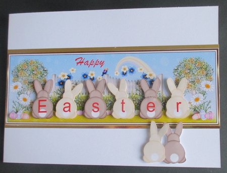 Easter Bunnies Large dl Topper 1 by Davina Rundle