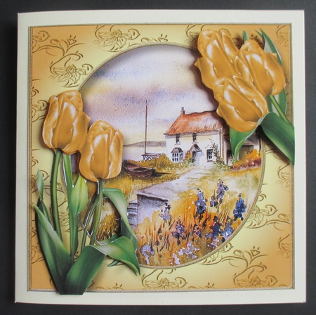 Yellow Tulips At The Coastal Cottage by Davina Rundle
