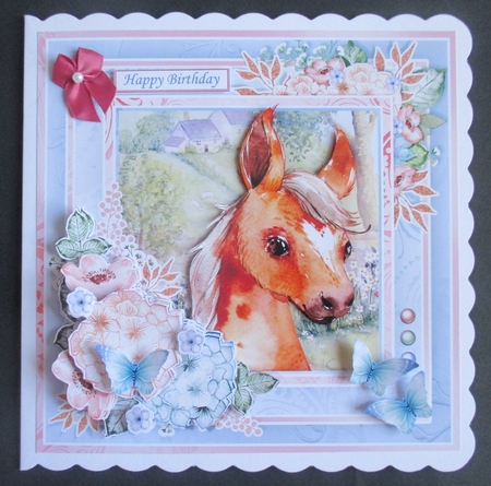 pony foal 7.5 Decoupage & Insert Kit by Davina Rundle
