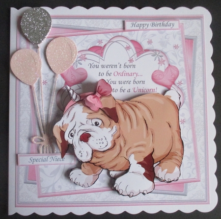 BORN TO BE A UNICORN 7.5 Decoupage & Insert Kit by Davina Rundle