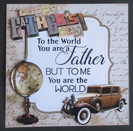 8x8 Happy fathers day 2 mini kit by Davina Rundle