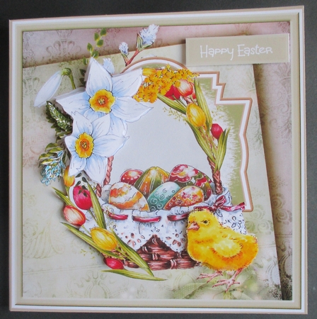 Easter eggs , flowers and chick by Davina Rundle