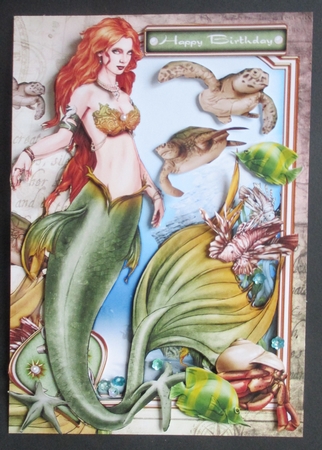 Oceania Mermaid 4 Sheet Mini Kit Green by Davina Rundle
