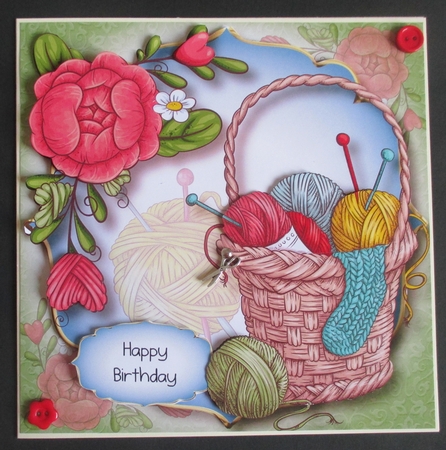 A Basket Of Wool - Knitting Crochet by Davina Rundle