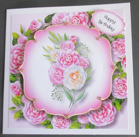 Beautiful Spring Camellias 1 8x8 by Davina Rundle
