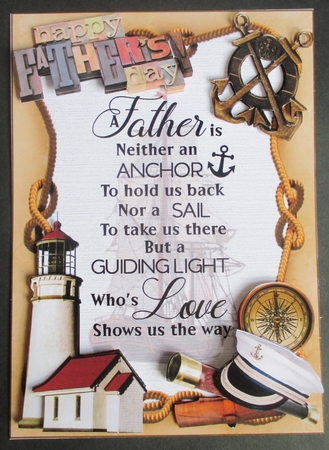 Fathers day a guiding light mini kit by Davina Rundle