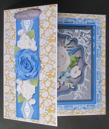 Sugar Plum Damask, Lace and Roses 2 by Davina Rundle