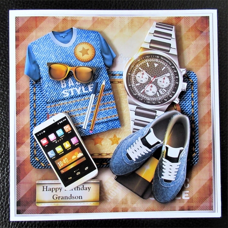 Male Jeans Card Mini Kit by Davina Rundle