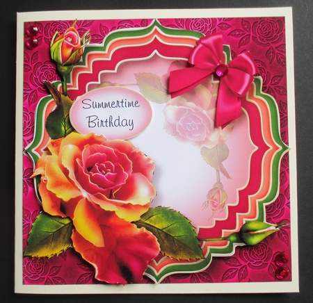 Trio Fancy Frame - Hot Pink by Davina Rundle