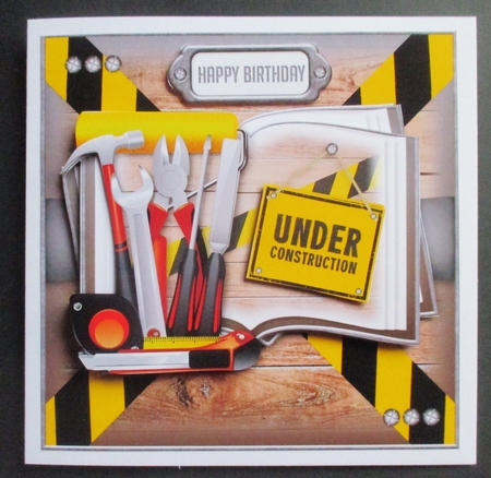 Under Construction DIY Open Book by Davina Rundle