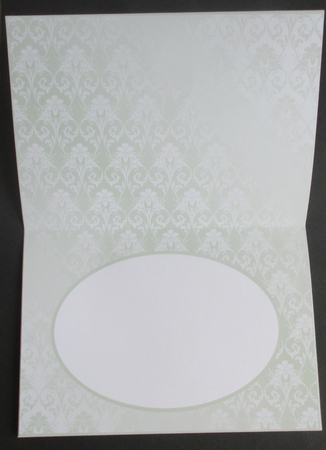 Green Damask Tent Shaped Insert by Davina Rundle