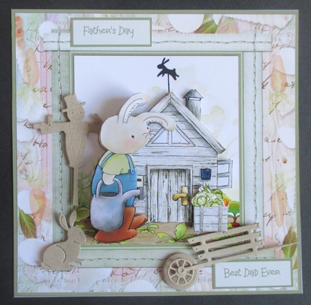Rabbit at the allotment by Davina Rundle