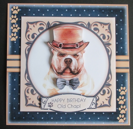Hope your day is Pawsome - American Bulldog by Davina Rundle