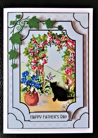 Black Cat by the Archway by Davina Rundle