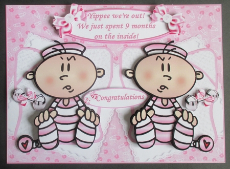 Yippee were out twin girls mini kit by Davina Rundle