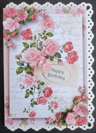 Shabby Vintage - Beautiful Pink Roses by Davina Rundle