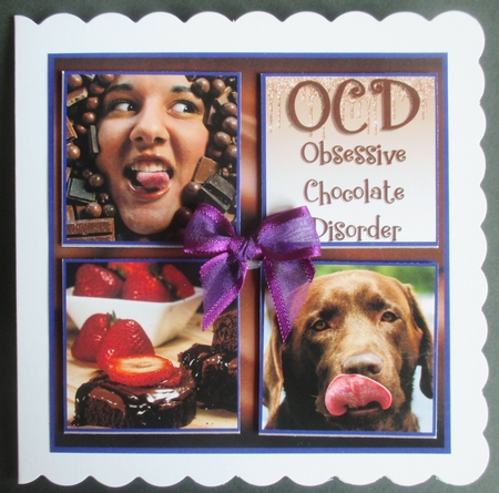 FUNNY CHOCOLATE 6X6 by Davina Rundle