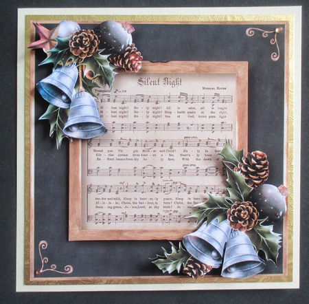 Vintage Christmas Sheet Music - Silent Night by Davina Rundle