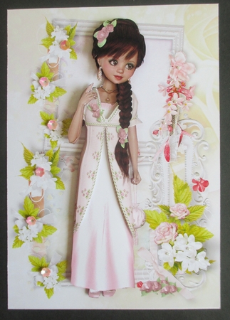 Sweet Little Blossom Beauty A5 Topper & Decoupage by Davina Rundle