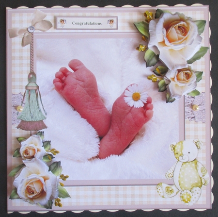 New Baby Mini Kit & Decoupage - neutral / unisex / boy / girl by Davina Rundle