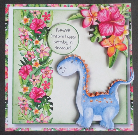 Dinosaur Tropical Birthday 4 by Davina Rundle