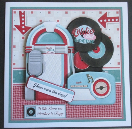 RETRO MUSIC 7.5 Decoupage & Insert Mini Kit by Davina Rundle