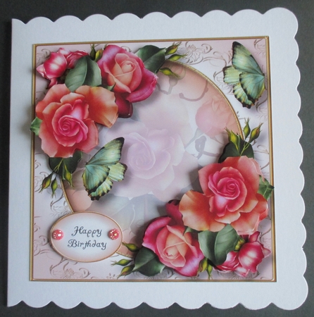 Persian Roses & Butterflies by Davina Rundle