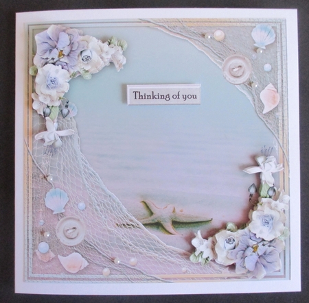 Quick Card 7x7    By The Sea 4 by Davina Rundle
