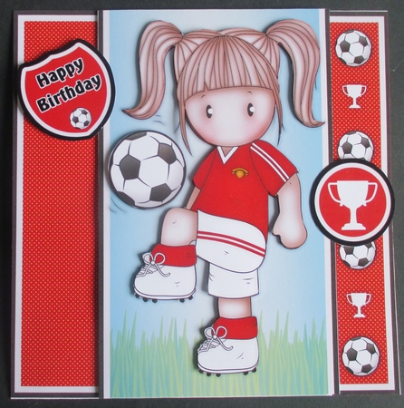 Football Chloe Red Mini Kit With Ages 3 to 7 yrs by Davina Rundle