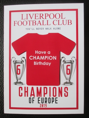 LFC A5 Quick Card PERSONALISE THE SHIRT by Davina Rundle
