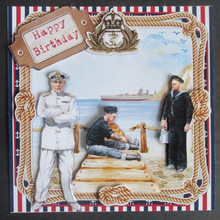 Senior Service 7x7 Card Front & Insert Mini Kit by Davina Rundle