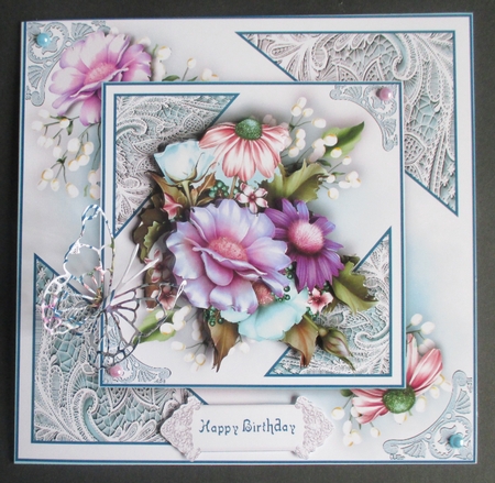 Lace And Flowers 1 by Davina Rundle