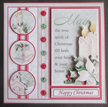 SPIRIT OF CHRISTMAS 7.5 Decoupage & Insert Mini Kit by Davina Rundle
