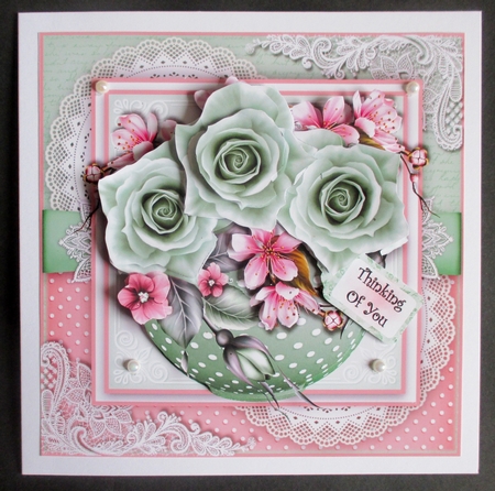 Polka dots and roses  by Davina Rundle