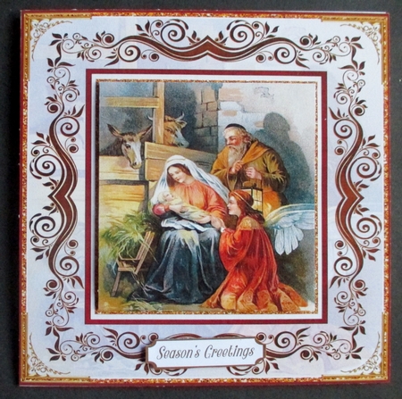 Christmas Vintage Nativity Topper by Davina Rundle