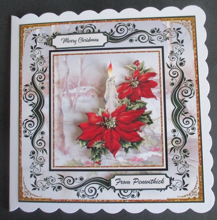 Peace & Joy Christmas Pyramid Topper by Davina Rundle