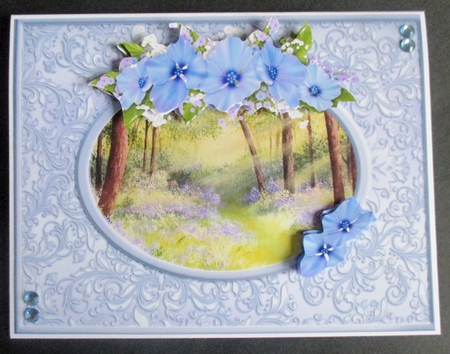 Bluebells and Floral decoupage by Davina Rundle