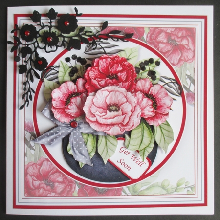 POPPY POT 7.5 Decoupage & Insert Kit for Various Occasions by Davina Rundle