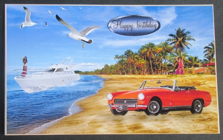 MG on the beach  by Davina Rundle