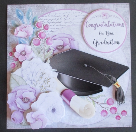 Graduation Day 7x7 Card Front & 5 Inserts by Davina Rundle
