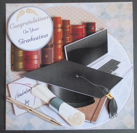 Graduation Day #2 7x7 Card Front & 5 Inserts by Davina Rundle