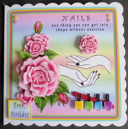 NAILS one thing you can get into shape without exercise - Decoupage by Davina Rundle