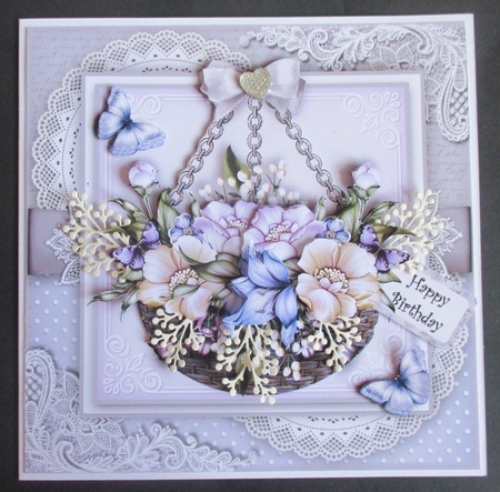 Floral Hanging Basket by Davina Rundle