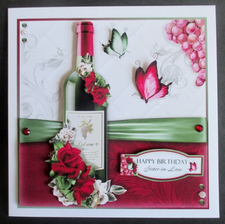 7x7 Drink Red Wine Responsibly...Don`t Spill it! by Davina Rundle