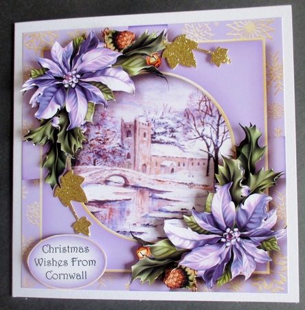 Scenic Christmas Present - Snowy Church by Davina Rundle