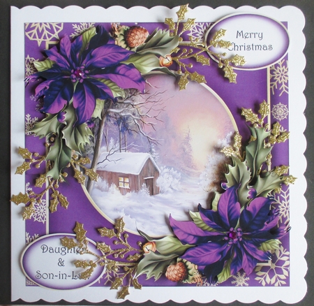 Scenic Christmas Present - Cabin In The Woods by Davina Rundle
