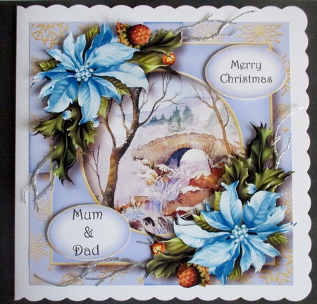Scenic Christmas Present - Snowy Bridge by Davina Rundle